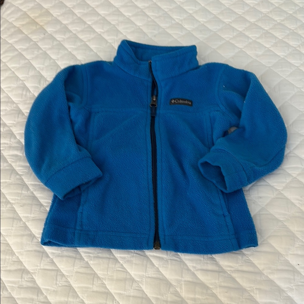 Columbia Vibrant Blue Zip-Up Fleece